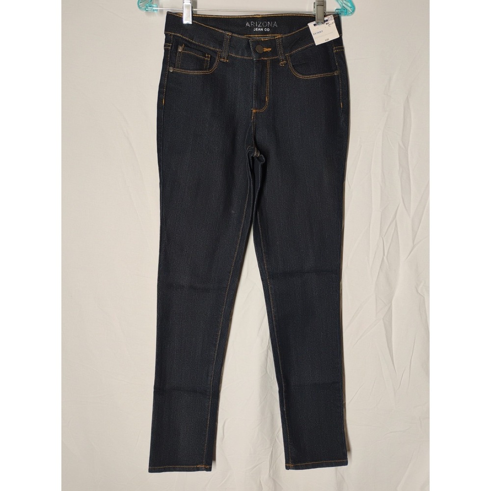 Arizona Girls 14 (26x27.5) Regular Skinny Dark Denim Blue Jeans